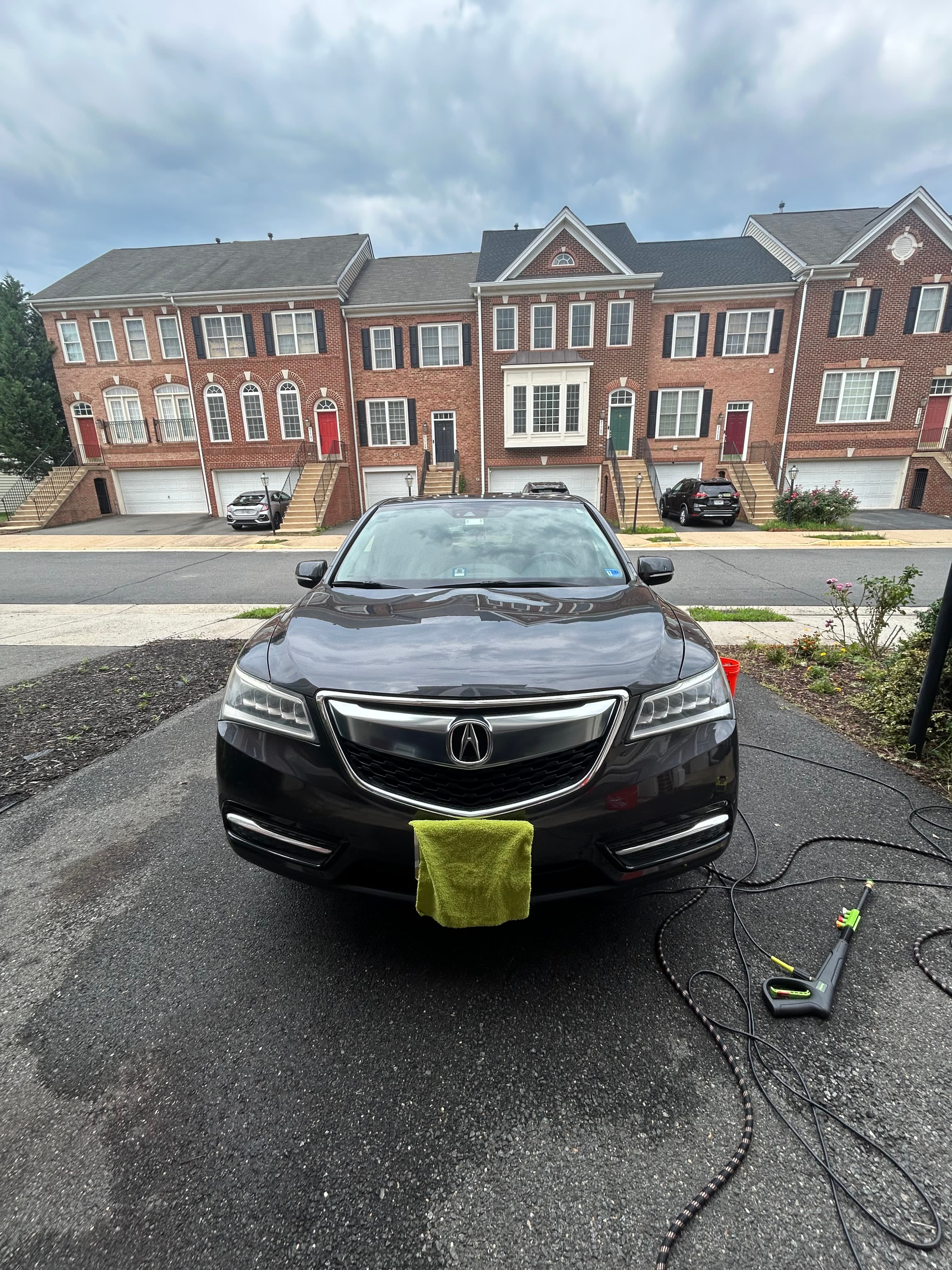 Black Acura exterior after detailing by AJ Car Detailing